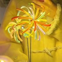 煙花扭扭棒 DIY材料包 毛根煙火 手工花束 仙女棒花束 扭棒 燈飾花束 手工藝【BlueCat】【JC5367】