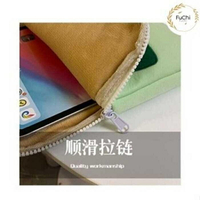 【Feona 】 內袋韓國設計小眾設計檸檬刺繡花朵ipad筆電包保護套