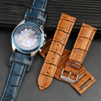 Vintage leather watch band 18mm 20mm 22mm for Armani citizen CA4500 Rolex Water Ghost universal watch strap tray Bracelet belt