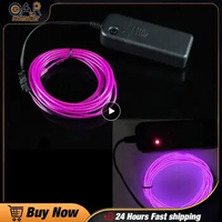 Cold Light Wire 3v Costumes Light Aa Battery Car Interior Accessories Glow El Wire Flexible Battery Box Set Neon Cable