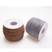 1.5mm 15m/35m Waxed Cotton Cord Beading Cord Waxed String Wax Cord for Jewelry Making and Macrame Supplies Roll Spool HK055