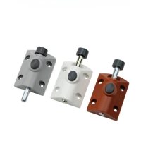 1Pcs Furniture manual baby bed latch Plastic automatic button wardrobe latch door latch Open wood door mounting bolts