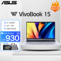 ASUS VivoBook 15 Slim Laptop 12th Intel core i5-1240P/i7-1260P 16G RAM 512G SSD IPS Screen 15Inch Office Notebook