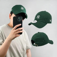 New Era 棒球帽 Casual MLB 紐約 洋基 老帽 綠 白 NY 男女款 帽子 經典款 NE12712398