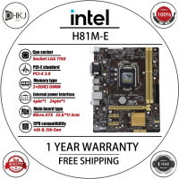 Bo mạch chủ H81M E / H81M E / M51AD/DP (LGA 1150), hỗ trợ CPU Intel H81 dòng Core i3 4130, i3 4350, 