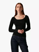 Calvin Klein Calvin Klein Jeans - Ribbed Sweater Crewneck - Black - black