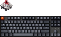 Keychron K8คีย์บอร์ดไร้สายแบบกลไก รูปแบบ tenkeyless 87คีย์มัลติทาสกิ้งบลูทูธ/สาย RGB backlit พร้อม G
