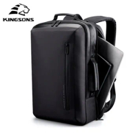 Kingsons New 15.6'' Laptop Backpacks Large Capacity Anti Thief Multifunctional Backpack WaterProof for Business Shoulder Mochila