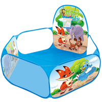 1.5M Large Ball Pit Portable Baby Playpen With Basket Hoop Folding Ocean Ball Pool With Crawl Tunnel Camping Tent Toys For Kids
