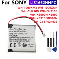 Battery LIS1662HNPC 1000mAh For Sony WH-1000xM3 WH-1000XM4 WH-CH710N/B WH-XB900 WH-XB900N