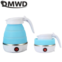 110V Travel Camping Portable Foldable Silicone Electric Kettle Mini Boiling Hot Water Thermal Insulation Heating Boiler Tea Pot