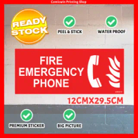 CMC610 Fire Emergency Phone (29.5x12cm) Fire Fighting Equipment Anti Fire Safety Sign Emergency Phon