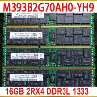 1Pcs For Samsung RAM 16G 16GB 2RX4 DDR3L 1333 REG Server Memory M393B2G70AH0-YH9