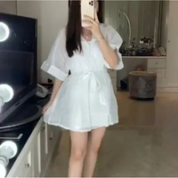 DRESS WANITA MINI DRESS ORGANZA 5863 3M THREE M +INNER Stelan Pakaian GROSIR MURAH Fashion Impor TER