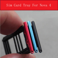 SIM Card Tray Holder For Huawei Nova 4 Nova4 Sim Card Memmory Reader Slot Socket Adpter Replacement Repair Parts