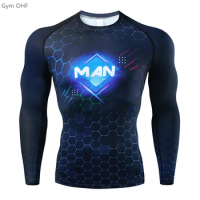 3D Print Shirts Boxing Jerseys Gym Fitness Running Exercise Training New T shirt For Men Quick Dry Rashguard T Shirt Men BJJ MMA
