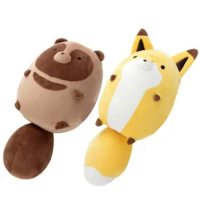 New Cute Tanuki to Kitsune Raccoon Dog Fox Big Plush Plushie Stuffed Pillow Doll Toy Kids Christmas Gifts 50cm