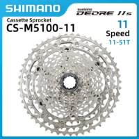 SHIMANO MTB Deore CS M5100 11 speed Freewheel Mountain Bike M5100 Cassette Sprocket 11-42T 11-51T Bicycle HG Flywheel