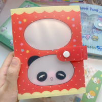 Wakawakaka A6 Storage Book Cutting Film Sticker Storage Showa Panda Fixed Page Journal Sticker Carto