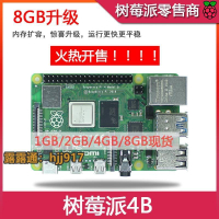 樹莓派4代B型 RaspberryPi4 4B 8GB 開發板編程AI入門套件 Python