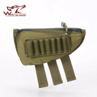 MOLLE-Paintball Rifle Pouch Case Tactical Toy Gun Cheek Pad Bags Kit Parts Military Airsoft Ammo Tool Bag Hunting Accessory