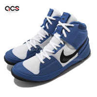 Nike 訓練鞋 Fury 高筒 運動 男鞋 角力訓練 支撐 腳踝包覆 球鞋 藍 白 AO2416-401
