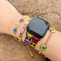 Hot Selling New Design Luxury Miyuki Beads Apple Watch Band Fitness 40/44 mm Smart Strap for Apple Watch Band