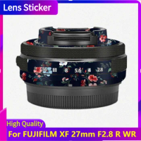For FUJIFILM XF 27mm F2.8 R WR Lens Sticker Protective Skin Decal Vinyl Wrap Film Anti-Scratch Protector Coat XF27 2.8
