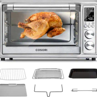 COSORI 12-in-1 Air Fryer Toaster Oven Combo, Airfryer Rotisserie Convection Oven Countertop, Bake, Broiler, Roast