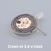 Black Seiko NH35 NH35A Japan Movement 24 Jewel Automatic Movement Silent Clock Mechanism Crown at 3.8 Man Watch Repair Movt