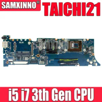 SAMXINNO TAICHI21 Notebook Mainboard For ASUS TAICHI21 Laptop Motherboard I5 I7 3th Gen CPU 4GB RAM