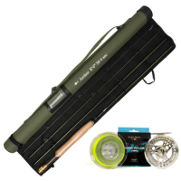 8'4'' 3WT 4Pieces Carbon Archer Fly Fishing Rod &amp;3/4WT Silver Moss green Reel Combo Green Fly Rod Graphite 10 / 36T Carbon Fiber
