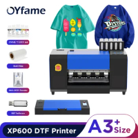 OYfame A3 DTF Printer XP600 DTF Printer DTF Trasnfer Printer t shirt printing machine A3 for jeans hoodies t shirt cap dtf print