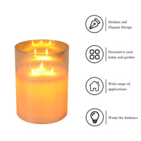 Flameless Flickering LED Candles Light Tealight Battery Powerd Candles Lamp Electronic Led Lamp Halloween Home Decor