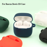 For Baseus Bowie E8 Case with hook Anti-fall Silicone Wireless Bluetooth Earphones Cover For Baseus E8 TWS Protect Case