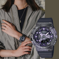 CASIO 卡西歐 G-SHOCK 40 週年探險家之石系列 雙顯手錶 送禮推薦-紫晶 GM-S114GEM-1A2
