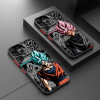 Cartoon Dragon Ball Cool For Samsung Galaxy S24 S23 S22 S21 S20 FE Ultra Plus S10 Lite 5G Frosted Translucent phone case