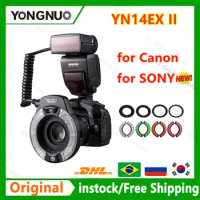 Yongnuo YN14EX II TTL LED Macro Ring Flash Light for SONY Canon 6D 5D MARK IV 70D 200D 6D MARK II T6 1300D 200D 70D 7D G7X