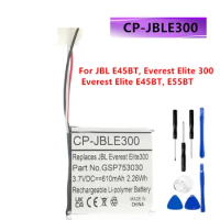 GSP753030 Battery ireless Headset Battery CP-JBLE300 For JBL E45BT, Everest Elite 300, Everest Elite E45BT, E55BT+Free Tools