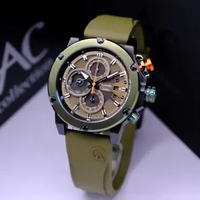 JAM TANGAN PRIA ALEXANDRE CHRISTIE AC 6491 AC 6491 RUBBER ORIGINAL. GARANSI RESMI 1 TAHUN - silver b