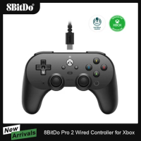 AKNES 8BitDo Pro 2 Wired Controller with Hall Effect Joystick Gamepad for Xbox Series X / Xbox Series S / Xbox One &amp; Windows 10