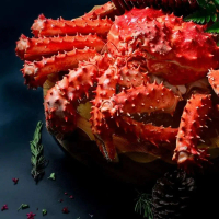 PREMIUM SEAFOOD FRESH COOKED KING CRAB 1KG++