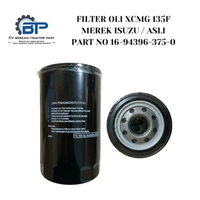 Filter Oli XCMG 135F Isuzu Original Part No 16-94396-375-0 Oil Filter Mesin Excavator Genuine Parts