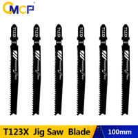 CMCP T123X Jig Saw Blade HCS Wood Assorted Blades For Wood Plastic Cutting T Shank Saber Saw Power Tool Reciprocating Saw Blade