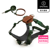 SPUTNIK 斯普尼克 寵物胸背帶L號+寵物牽繩M號(寵物胸背帶/狗狗適用/寵物外出用品)