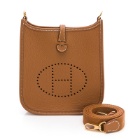 【HERMES 愛馬仕】Evelyne 16 Amazone 斜背包 (棕)