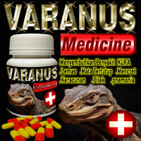 VARANUS MEDICINE OBAT MATA TERTUTUP PILEK PNEUMONIA TIDAK NAFSU MAKAN LEMAS MENCRET LUKA KULIT BOROK