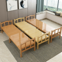 竹床可折疊床雙人單人家用竹木行軍竹子簡易1.2午休1午睡1.5米寬
