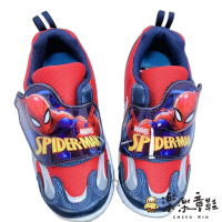【樂樂童鞋】限量特價 台灣製蜘蛛人電燈運動鞋(男童鞋 運動鞋 電燈鞋)