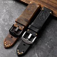 Vintage genuine leather watch band 20mm 21mm 22mm 23mm 24mm 26mm universal leather watch strap